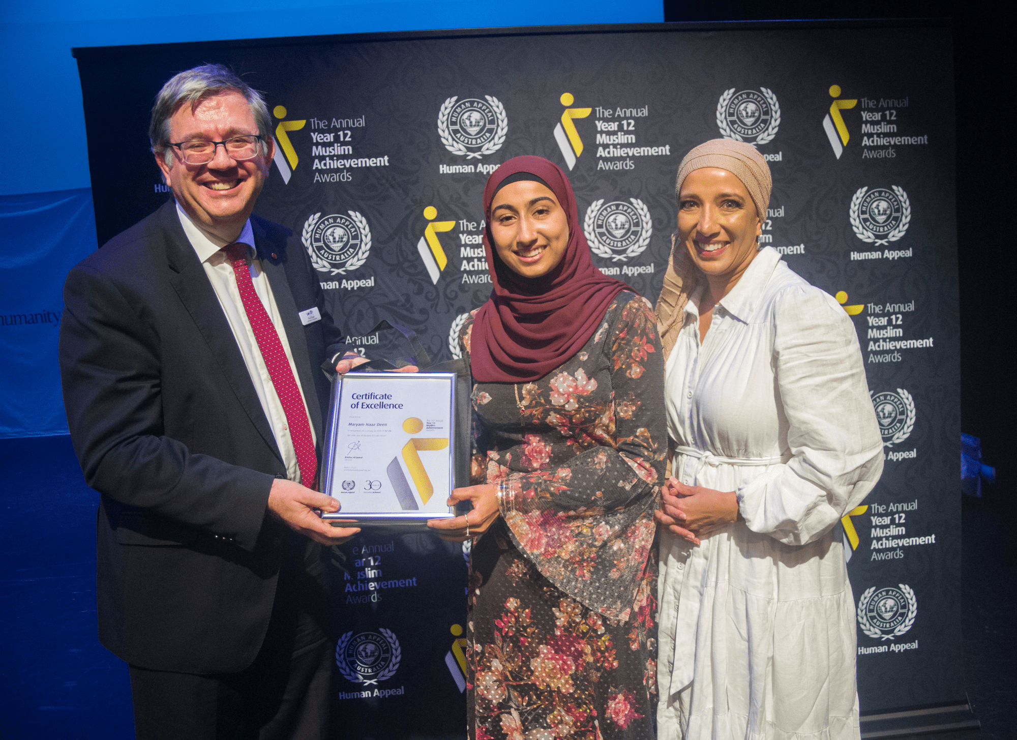 HAA Year 12 Muslim Achievement Award Ceremony 2022 Senator Paul Scar; Maryam Naaz Deen In Brisbane HAA Year 12 Muslim Achievement Award Ceremony 2022 Senator Paul Scar; Maryam Naaz Deen In Brisbane