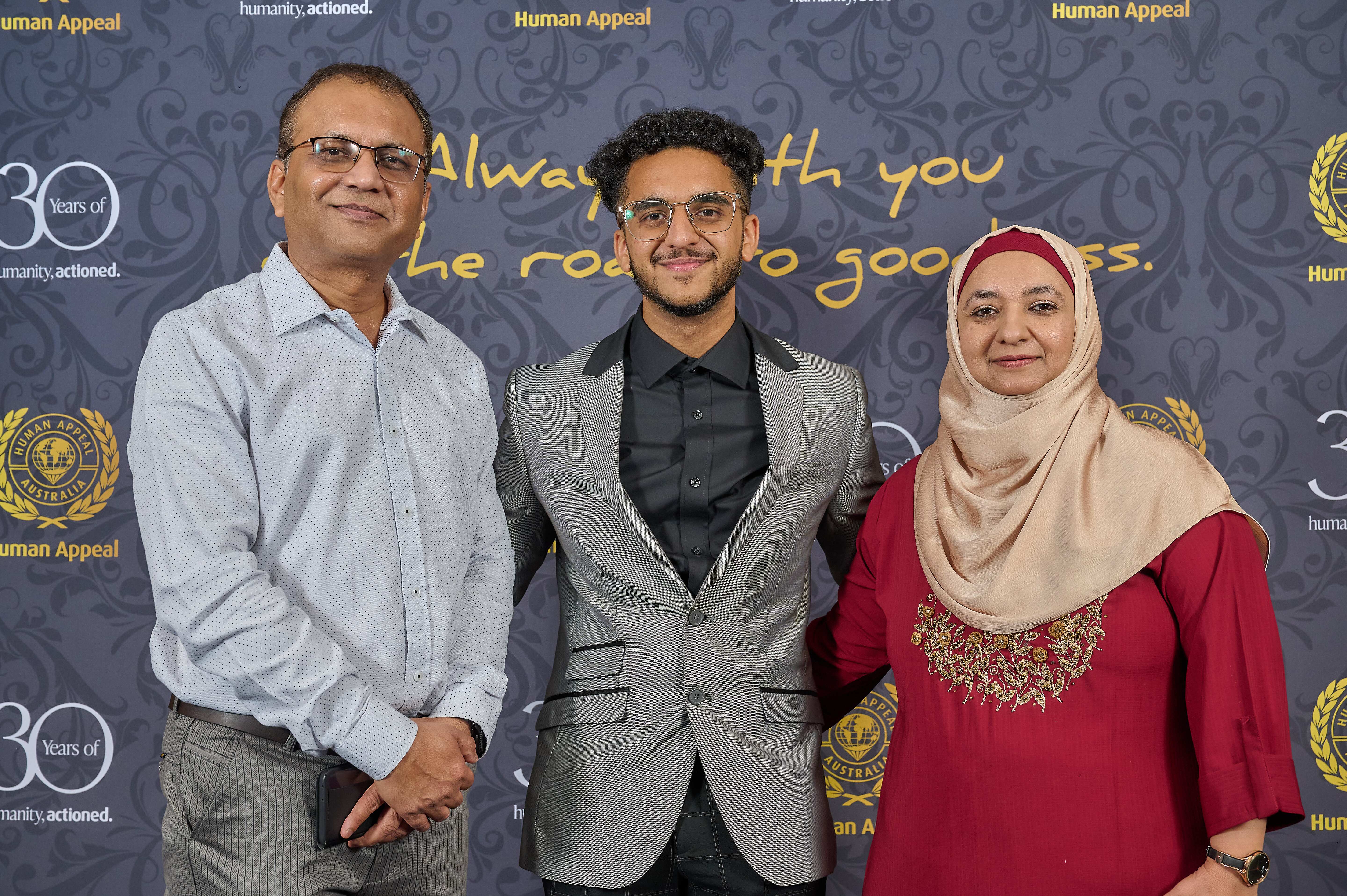 Mr. Mohammed Tawqeer Saiyed (99.75ATAR) From AIC, With His Parents
