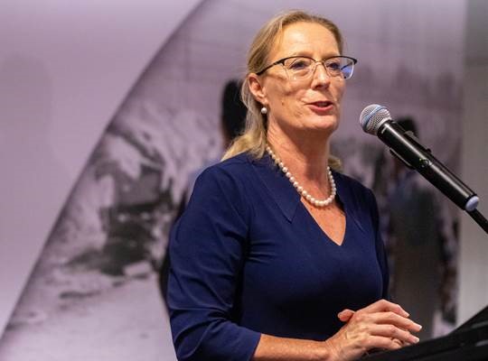 Ms. Cindy McLeish MP The Shadow Assistant Treasurer Member For Eildon At HAA Year 12 Muslim Achievement Award Ceremony 2022 Melbourne