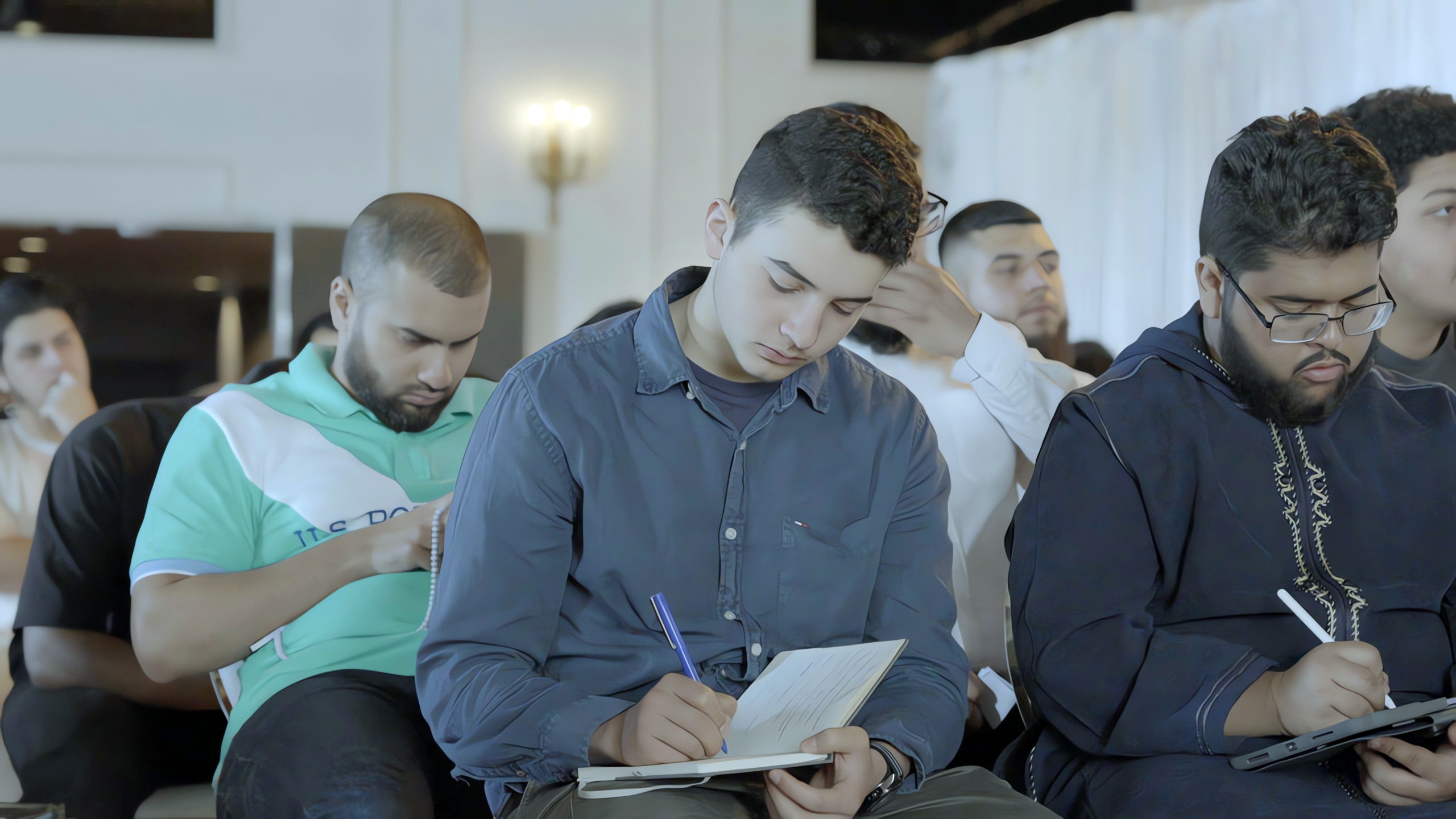 Boys Taking Notes