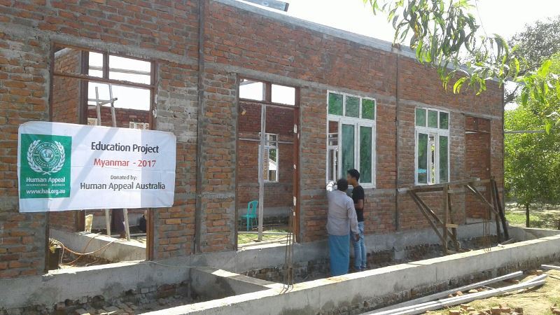 Rohingya refugees school project human appeal australia 1 4
