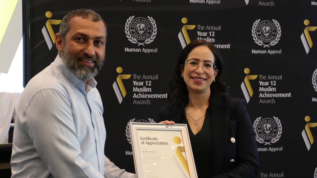 Ali Kadir, HAA State Manager & The Hon. Mira El Dannawi, MP